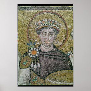 Poster ANNONCE Justinian de l'empereur I c.547