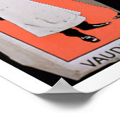 Poster Annonce pour "Une nuit dehors", au Vaudeville (Coin)