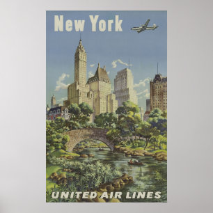 Poster Annonce vintage Airlines
