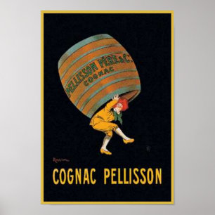 Poster Annonce Vintage Cognac Pellisson