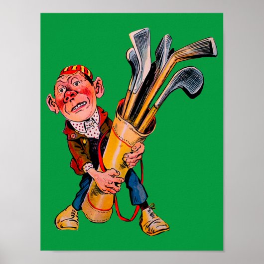 Poster Annonce vintage de 1898 Golf Caddie - Imprimer (Devant)