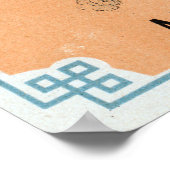 Poster Annonce vintage de ballon à air chaud français (Coin)