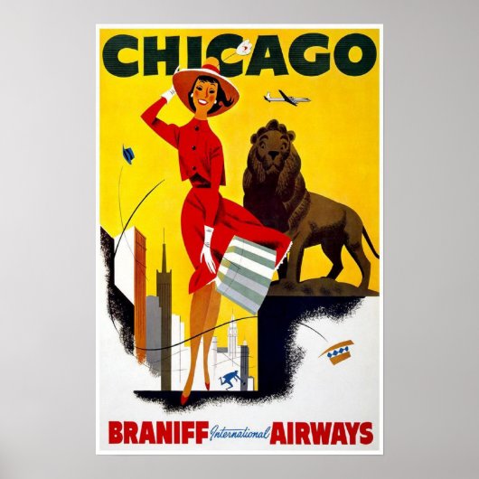 Poster Annonce Vintage de Chicago (Devant)