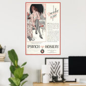Poster Annonce vintage de la Maison Ipswich de 1924 (Bureau à domicile)