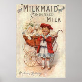 Poster Annonce vintage de lait 1907 (Devant)
