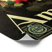 Poster Annonce vintage de voyage Amalfi (Coin)