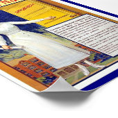 Poster Annonce vintage pour devenir infirmière diplômée, (Coin)