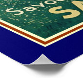 Poster Annonce vintage "Savora" vers 1930 16x20 (Coin)