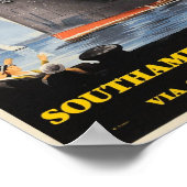 Poster Annonce vintage Titanic White Star Line (Coin)