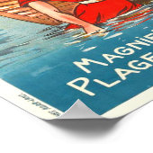 Poster Annonce Vintage voyage (Coin)