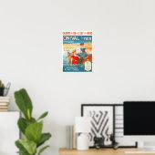 Poster Annonce Vintage voyage (Bureau à domicile)