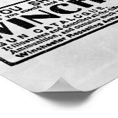 Poster Annonce Vintage Winchester 1902 (Coin)