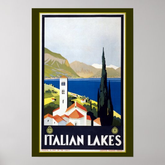 Poster Annonce voyage Italie vintage (Devant)