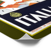 Poster Annonce voyage Italie vintage (Coin)