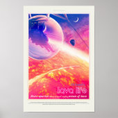 Poster Annonce Voyage Sci-Fi, Planet 55 Cancri e (Devant)
