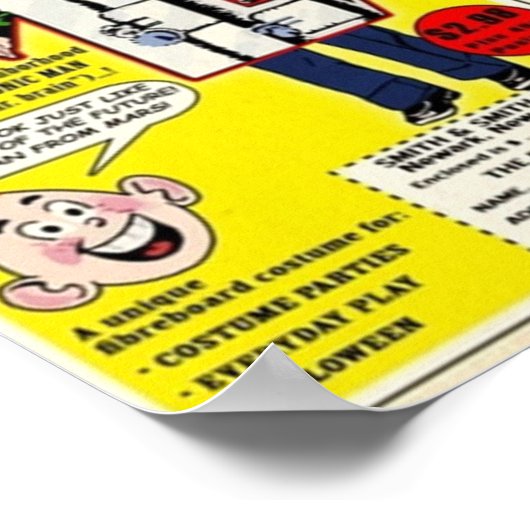 Poster Annonces comiques vintages (Coin)