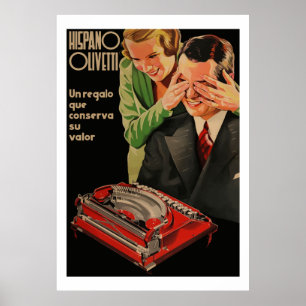 Poster Annonces Olivetti vintages (Restaurées)