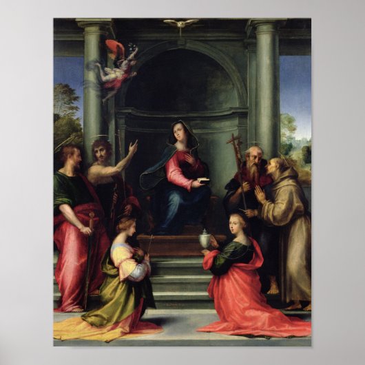 Poster Annonciation avec les saints, 1515 (Devant)