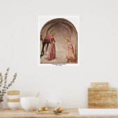 Poster Annonciation Avec Saint Dominique Par Fra Angelico (Cuisine)