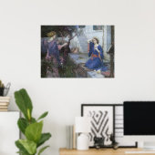 Poster Annonciation de John William Waterhouse (Bureau à domicile)