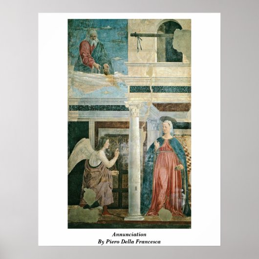 Poster Annonciation De Piero Della Francesca (Devant)