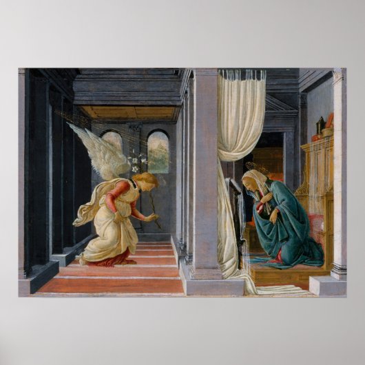 Poster Annonciation de Sandro Botticelli (Devant)