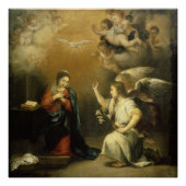 Poster Annonciation Marie et Archange Gabriel Beaux-Arts (Devant)