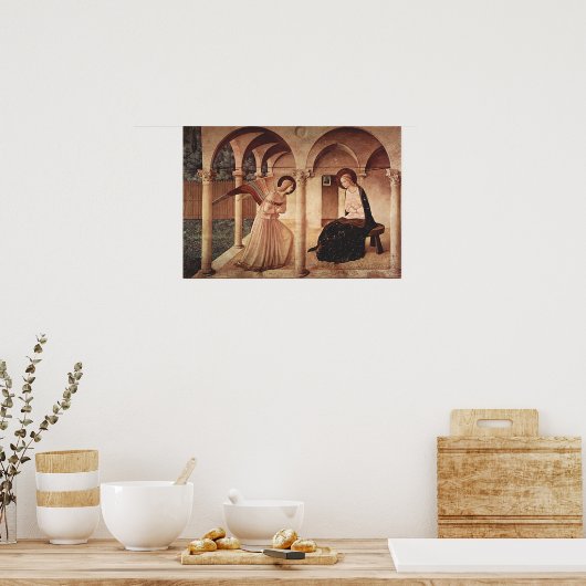 Poster Annonciation (par Fra Angelico) (Cuisine)