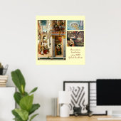 Poster Annonciation ,Saint Emidius et un OVNI (Bureau à domicile)