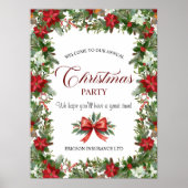 Poster Annual Corporate Employees Christmas Party Welcome (Devant)