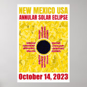 Poster annuel Eclipse Nouveau-Mexique (Devant)