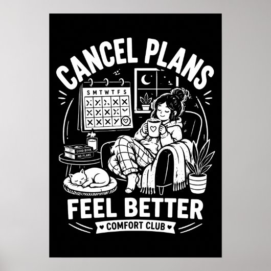 Poster Annuler les plans Comfort Club (Devant)