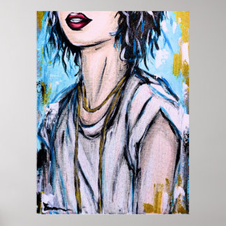 Poster Anonymat 2 | Portrait féminin contemporain