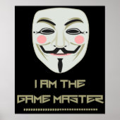 Poster Anonyme I Am Game Master PZ1 Project Zorgo (Devant)