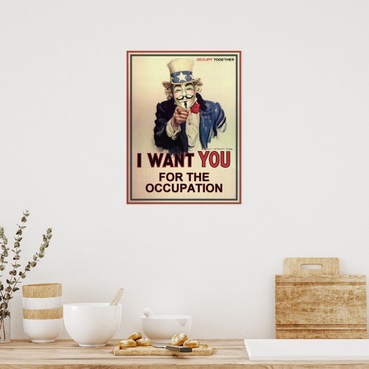 Poster Anonymous Sam Vous Veut Pour L'Occupation (Cuisine)