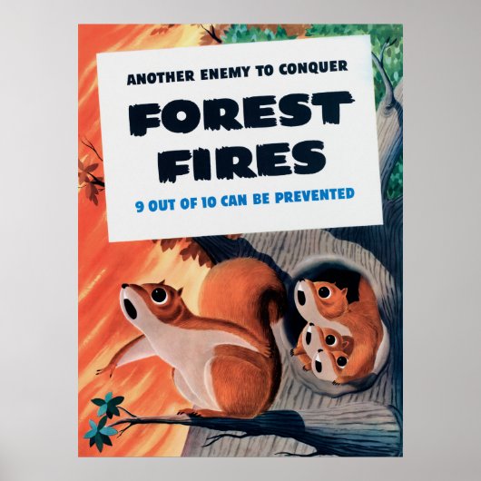 Poster Another Enemy To Conquer Forest Fires (Devant)