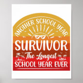 Poster Another School Year Survivor Funny School (Devant)