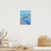 Poster Anse Charmée pour Bateau de Pêche (Cuisine)