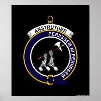 Poster Anstruther - Clan Crest