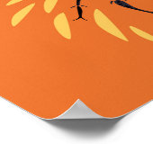 Poster Ant Lover Insect Art Orange Entomologie (Coin)