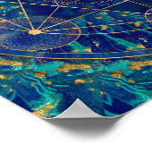 Poster Antahkarana dans l'ornement de géométrie sacrée (Coin)