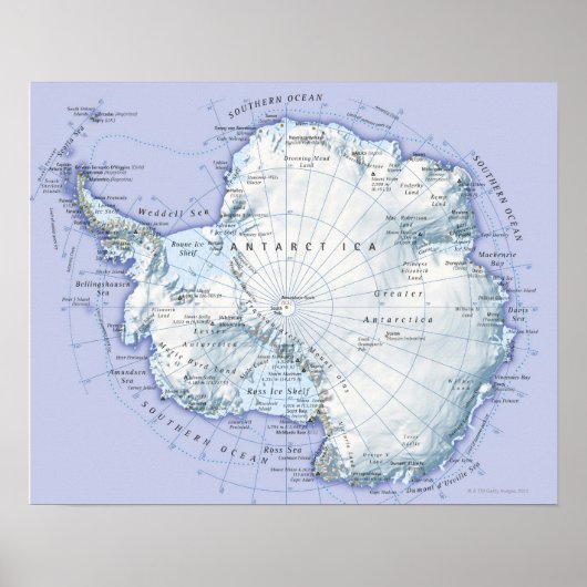 Poster Antarctique (Devant)
