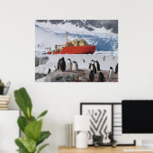 Poster Antarctique (Bureau à domicile)
