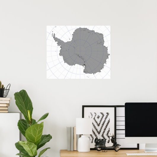 Poster Antarctique (Bureau à domicile)