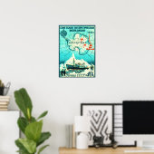 Poster Antarctique 1956 (Bureau à domicile)