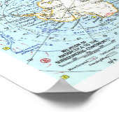 Poster " Antarctique : 1963 Carte détaillée ... (Coin)