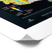 Poster " Antarctique : carte satellite (Coin)