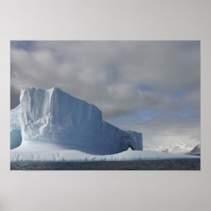 Poster Antarctique, détroit de Bransfield, soleil de l'ap