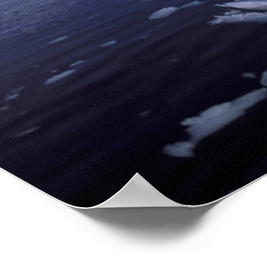 Poster Antarctique. Expédition à travers des échappées de (Coin)