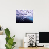 Poster Antarctique. Expédition à travers des échappées de (Bureau à domicile)